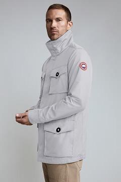 Chamarras Canada Goose Hombre Mexico - Stanhope Rompevientos Blancos QB1265037